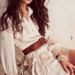 Cream Raegan Mini Dress